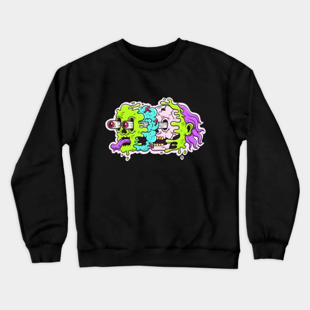 FACE MELT Crewneck Sweatshirt by bratcave.studio